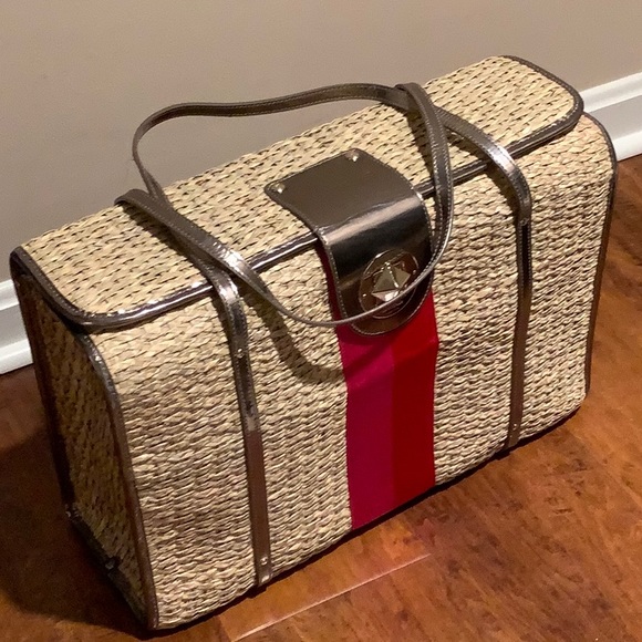 kate spade Handbags - NWT Vintage Kate Spade Large Janna Wicker Tote